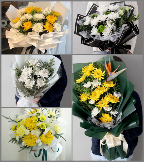 浙江省丽水缙云县东渡镇小仙都村白事花束代送
